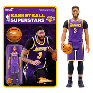 NBA: LA Lakers - Anthony Davis Purple Statement Supersports ReAction 3.75" Action Figure