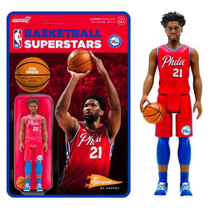 NBA: Philadelphia 76ers - Joel Embiid Red Stat Supersports ReAction 3.75" Action Figure