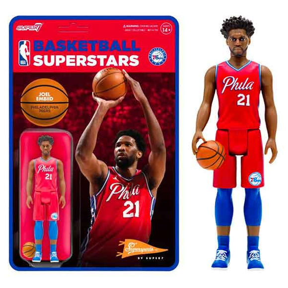 NBA: Philadelphia 76ers - Joel Embiid Red Stat Supersports ReAction 3.75