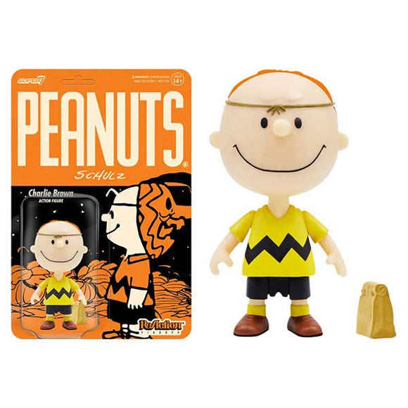 Peanuts - Charlie Brown with Halloween Mask ReAction 3.75