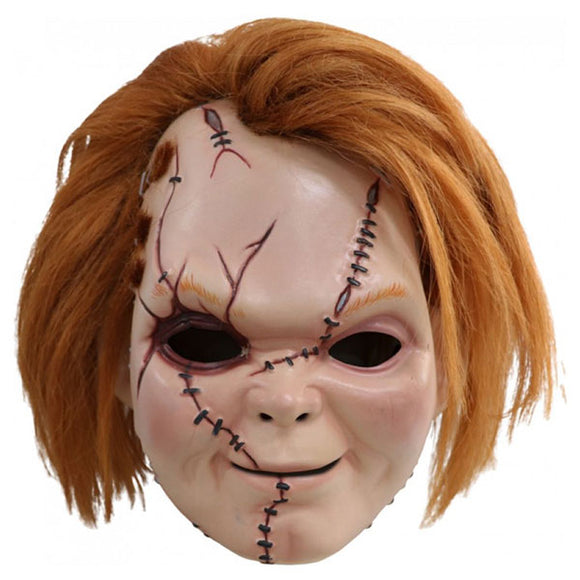 Child's Play 6: Curse of Chucky - Chucky Scarred Plastic Mask with Hair (For Adults)