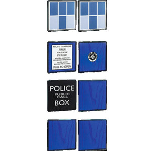 Doctor Who - TARDIS Ceramic Coaster - Set of 6