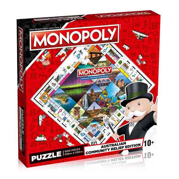 Australian Community Relief Monopoly 1000 Piece Jigsaw Puzzle