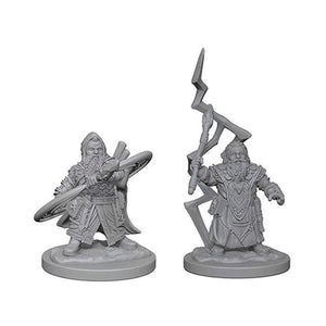 Pathfinder - Deep Cuts Unpainted Miniatures: Dwarf Male Sorcerer