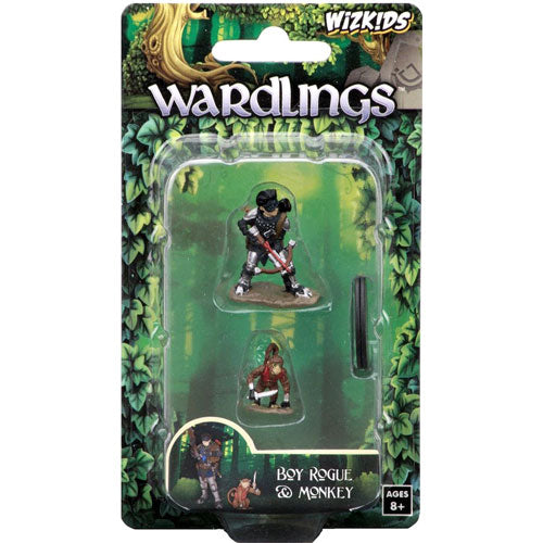 Wardlings - Boy Rogue & Monkey Pre-Painted Miniatures