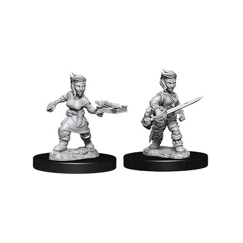 Pathfinder - Deep Cuts Unpainted Miniatures: Female Halfling Rogue