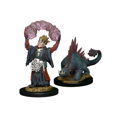 Wardlings - Boy Warlock & Lizard Pre-Painted Miniatures