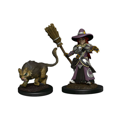 Wardlings - Girl Witch & Witch's Cat Pre-Painted Miniatures