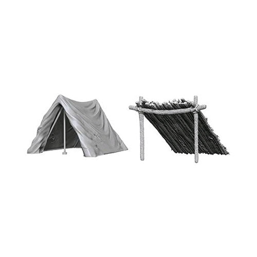 Wizkids - Deep Cuts Unpainted Miniatures: Tent & Lean-To