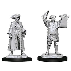 Wizkids - Deep Cuts Unpainted Miniatures: Mayor & Town Crier