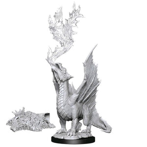 Dungeons & Dragons - Nolzur’s Marvelous Unpainted Miniatures: Gold Dragon Wyrmling & Treasure