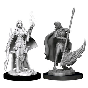 Pathfinder - Deep Cuts Unpainted Miniatures: Female Human Oracle (Magic)