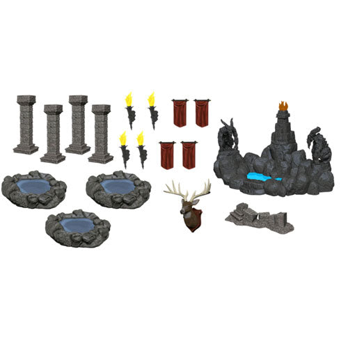 WizKids - Deep Cuts Unpainted Miniatures: Pools & Pillars