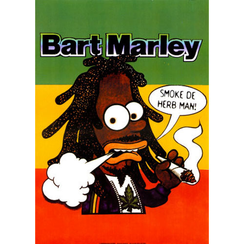 The Simpsons - Bart Marley Poster