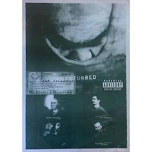 Disturbed - The Sickness Cover Black & White Poster