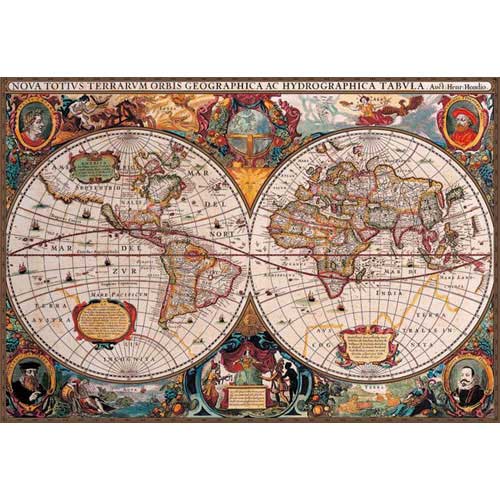 World Map - 17th Century Poster